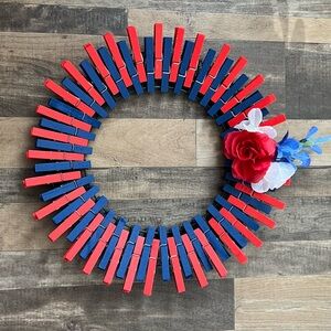 Clothespin Door Wreath